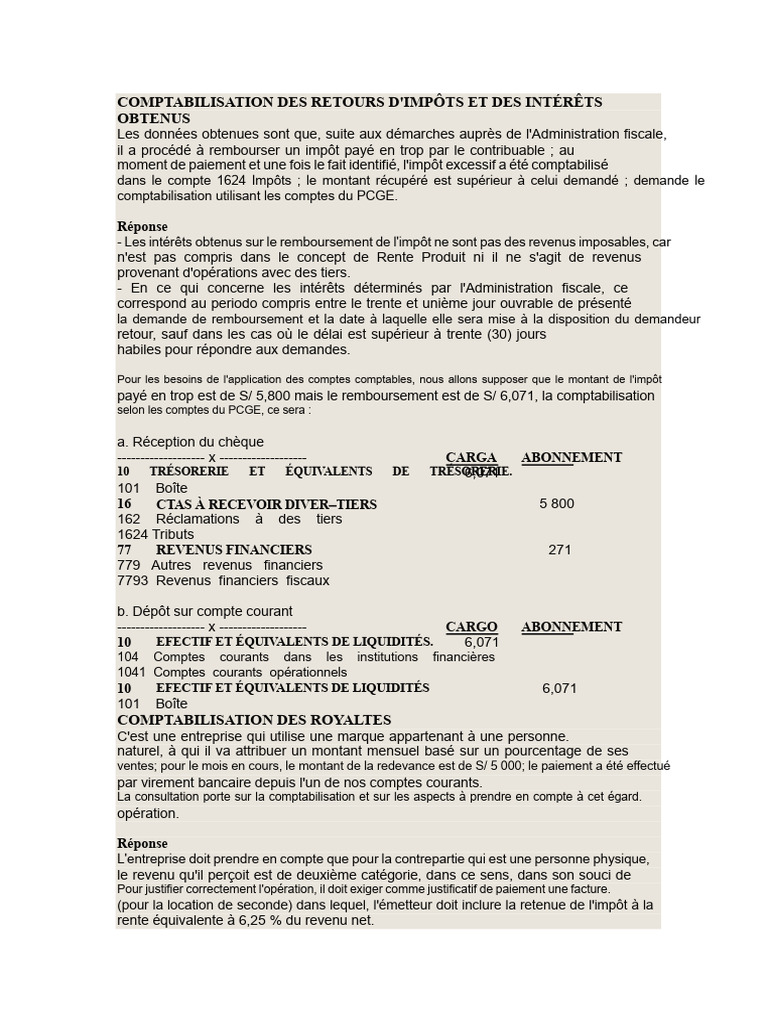 Comptabilisation Dommages Et Intérêts Prudhommes