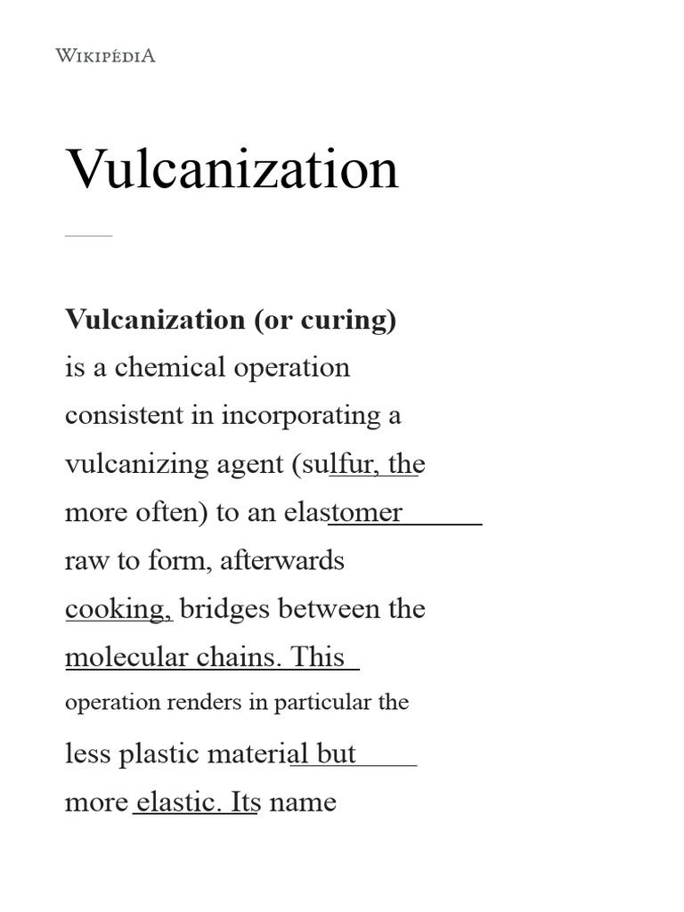Understanding Vulcanization Process | PDF | Natural Rubber | Materials