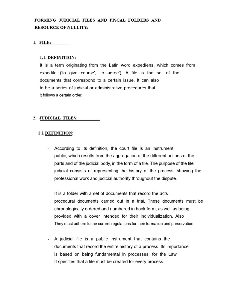 Formation of The Judicial File | PDF | Acquittal | Criminal Procedure ...