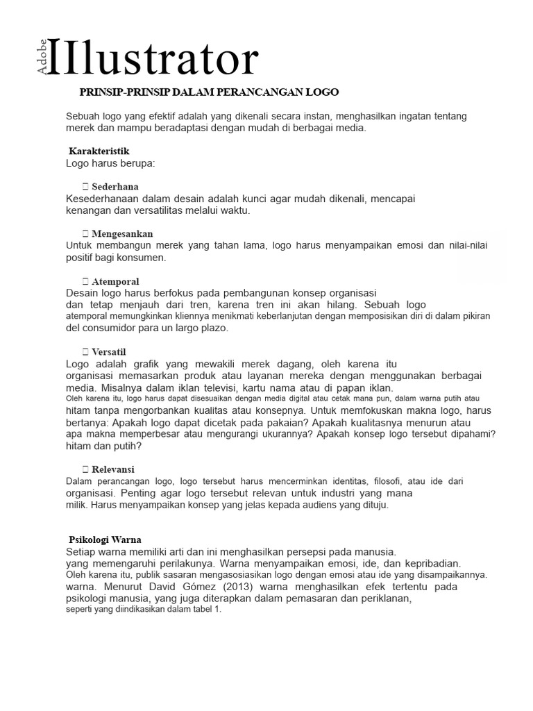 Prinsip Desain Logo yang Efektif | PDF