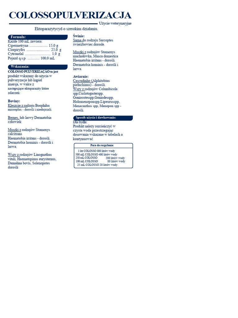 Bul 50003047 50003249 0918 Of00 Kit Colosso Pulv | PDF
