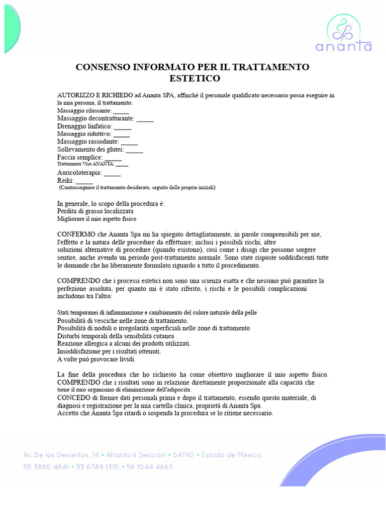 Consenso Informato | PDF
