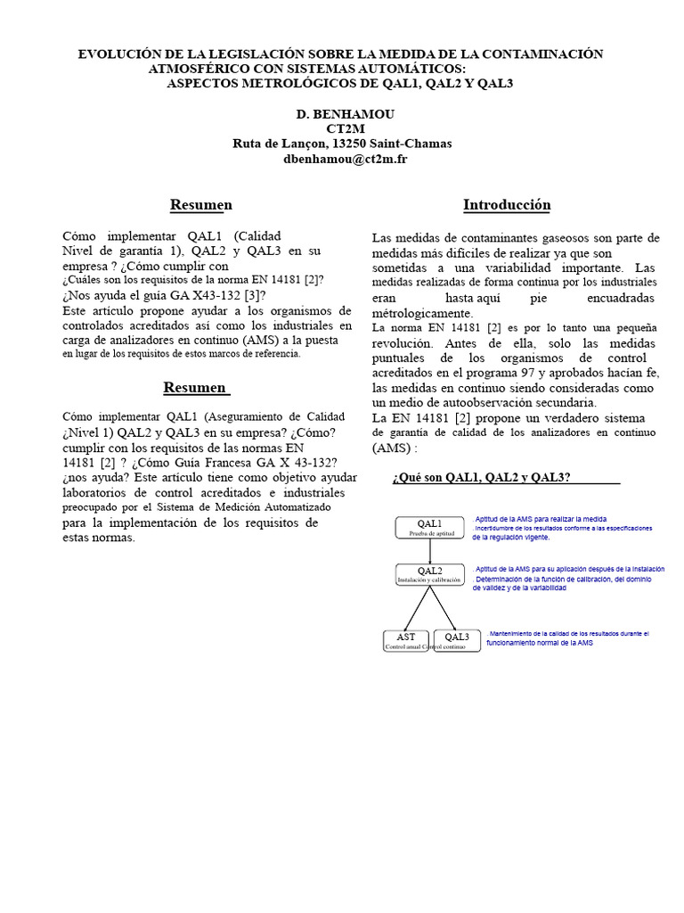 Implementación de QAL1, QAL2 y QAL3 | PDF | Calibración | Cantidad