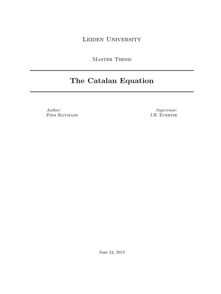 Catalan | PDF | Field (Mathematics) | Polynomial