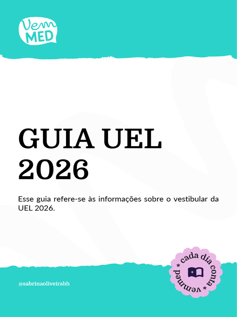 Guia UEL 2026 - @sabrinaoliveirabh | PDF