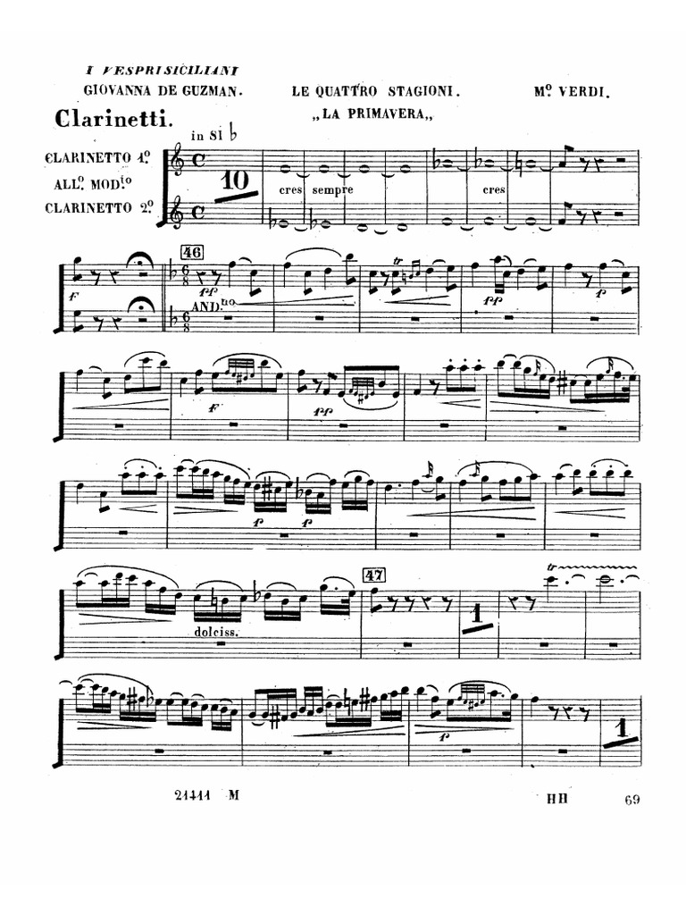 Clarinet Solo - Digital Sheet Music Australia