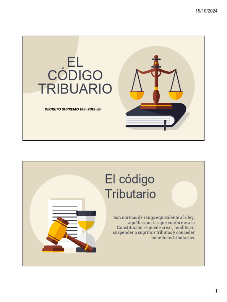 Código Tributario y Decreto 133-2013 | PDF | Pagos | Interés