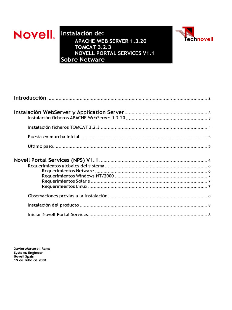 Apache Tomcat Installation Guide | PDF | Network Service | Unix Software