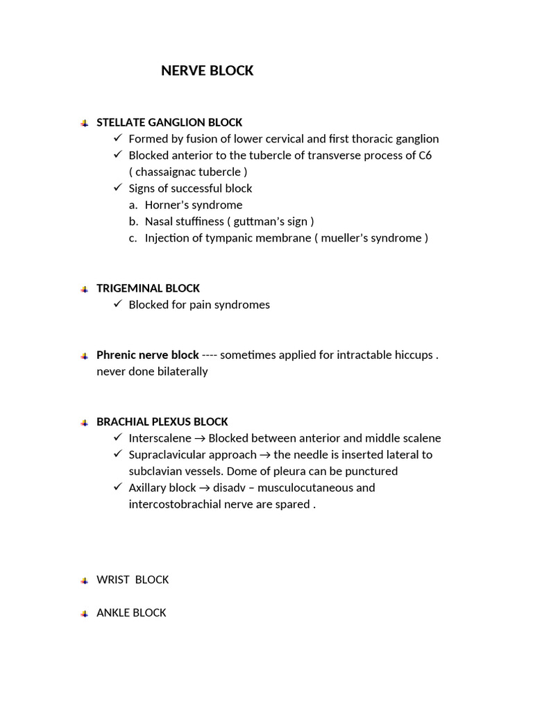 Comprehensive Guide to Nerve Blocks | PDF