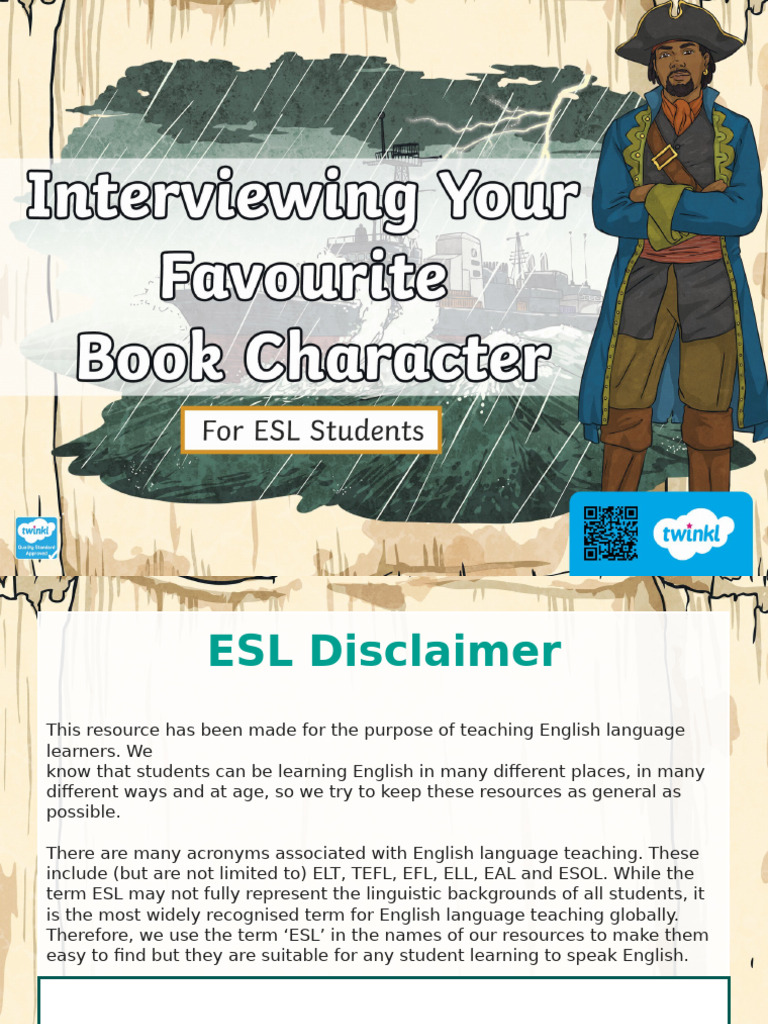 T e 1673261550 Esl Interviewing Your Favourite Book Character Teens b2 ...