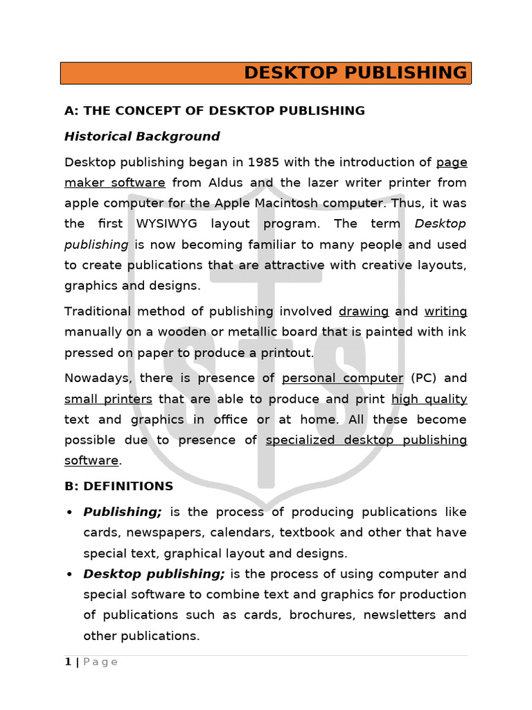 Understanding Desktop Publishing Basics | PDF | Page Layout | Computing
