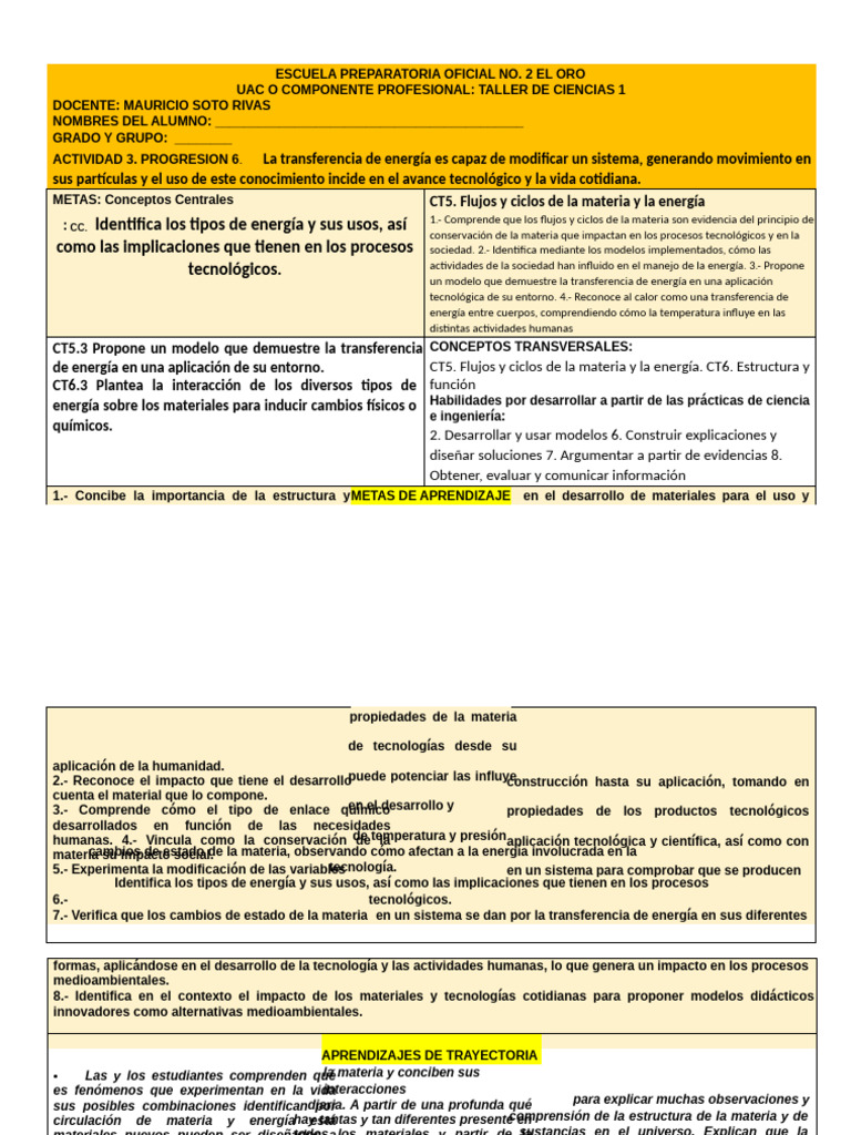 Copia de Copia de Copia de EXTRA 1 ACT3 TC1 | PDF | Importar | Aprendizaje
