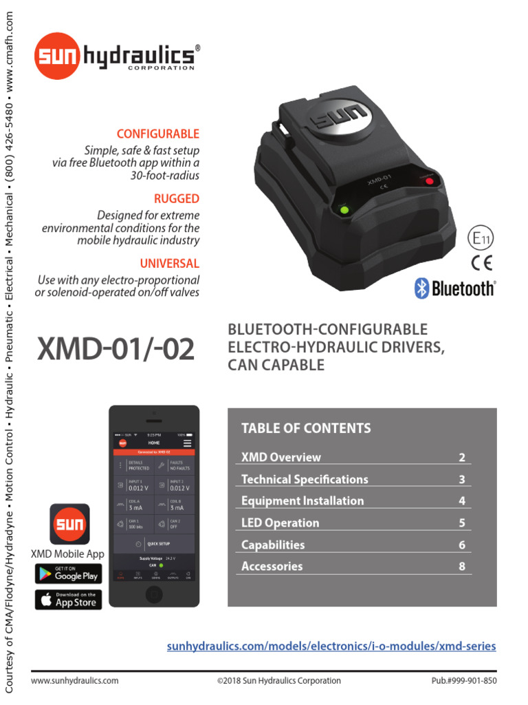 XMD-02 Electro-Hydraulic Driver Overview | PDF | Electrical Connector ...