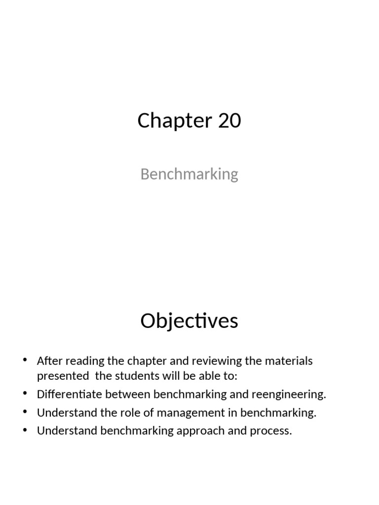 Understanding Benchmarking Processes | PDF | Benchmarking | Business