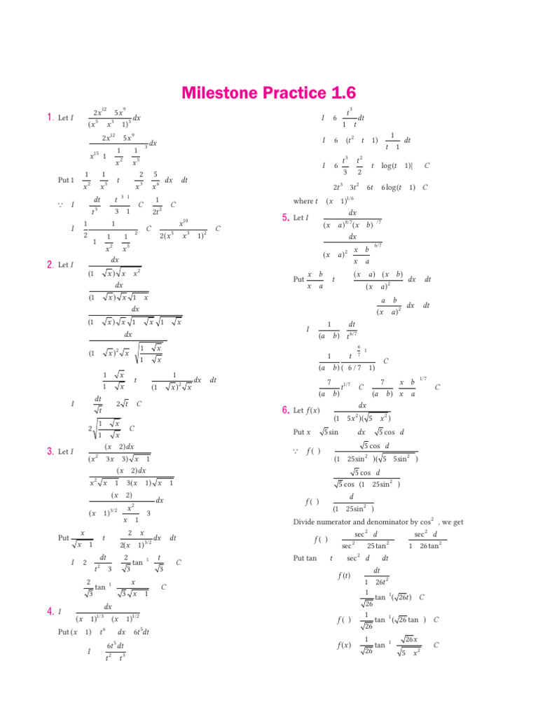 IIT IntegralCalculus Chapter 01 Topic 6 | PDF