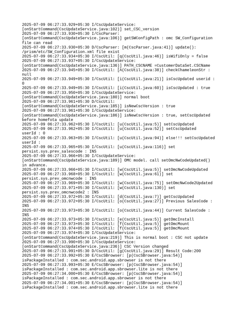 CSC Update Service Log Analysis | PDF | Consumer Goods | Consumer ...