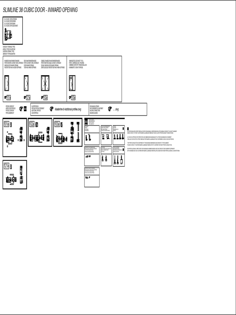 Architect Catalogue - SlimLine 38-Cubic Door - Inward & Outward ...