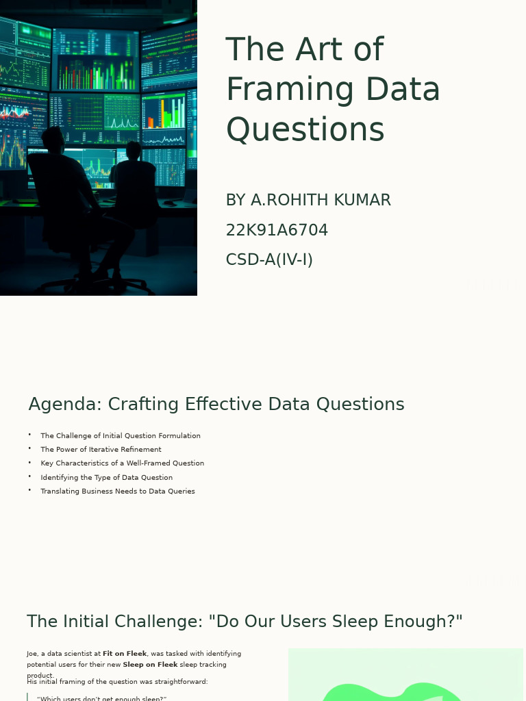 Crafting Effective Data Questions | PDF | Machine Learning | Learning