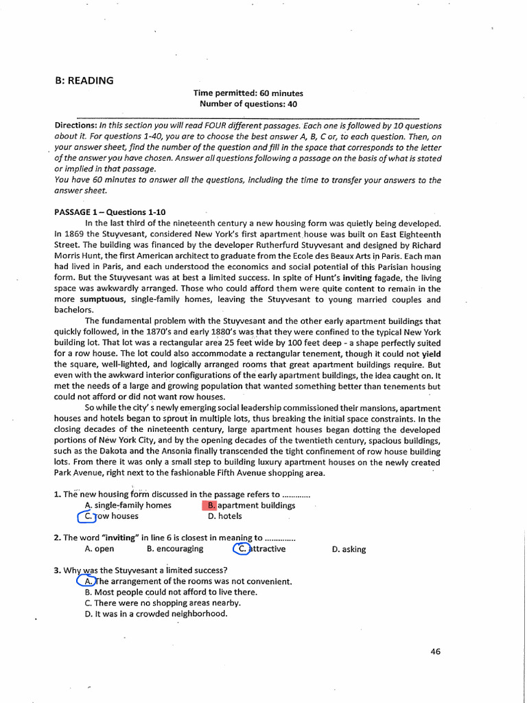 Reading - Test 4 | PDF