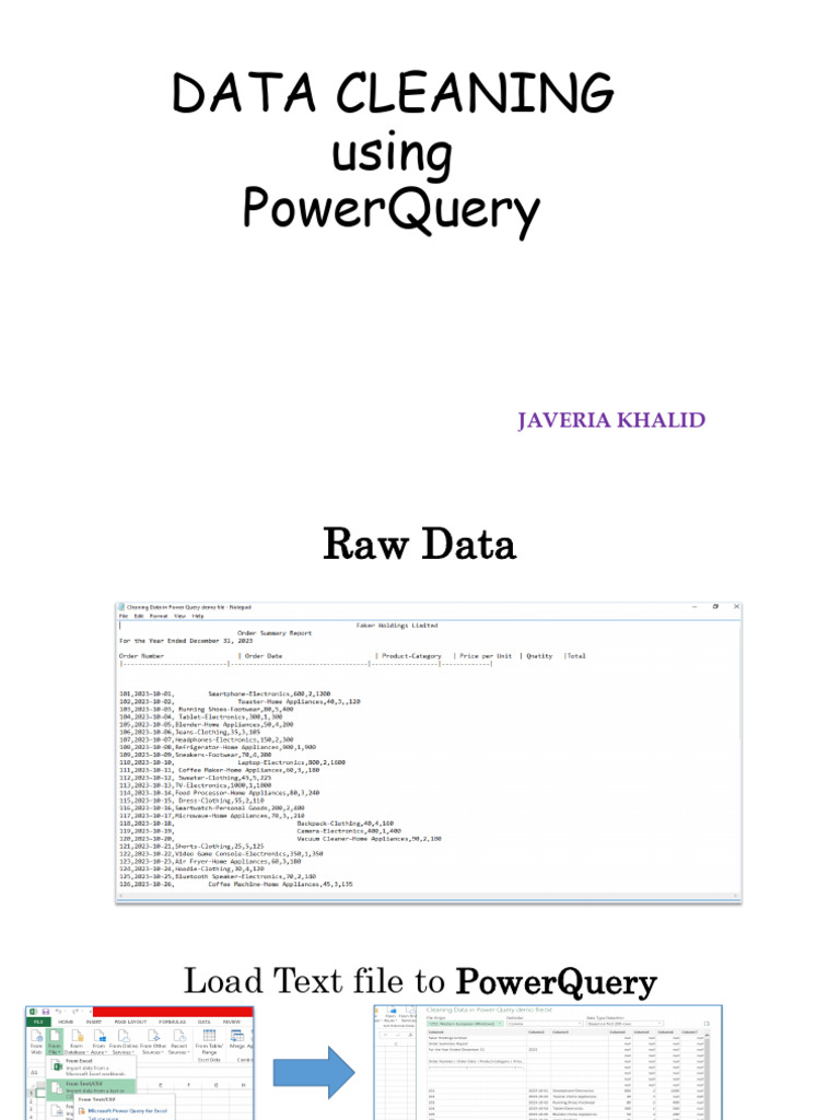 Data Cleaning Techniques in Power BI | PDF
