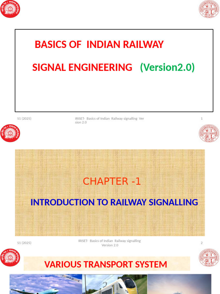 Indian Railway Signalling Basics | PDF | Train | Rail Transport