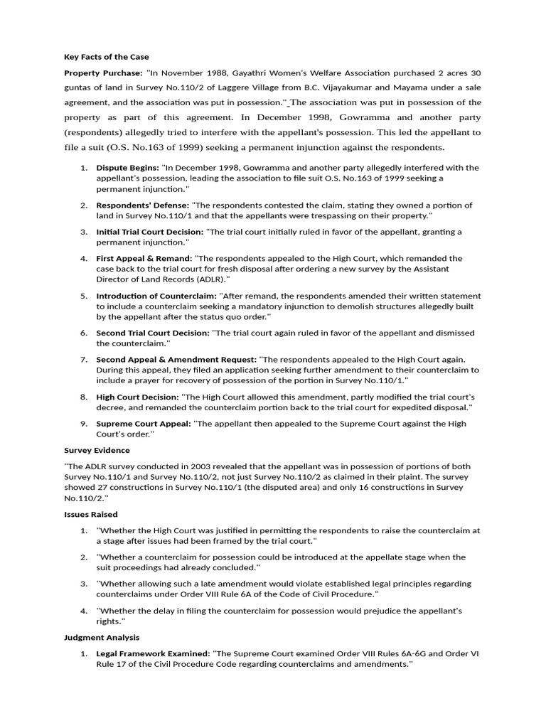 Supreme Court Ruling on Property Dispute | PDF | Lawsuit | Set Off (Law)