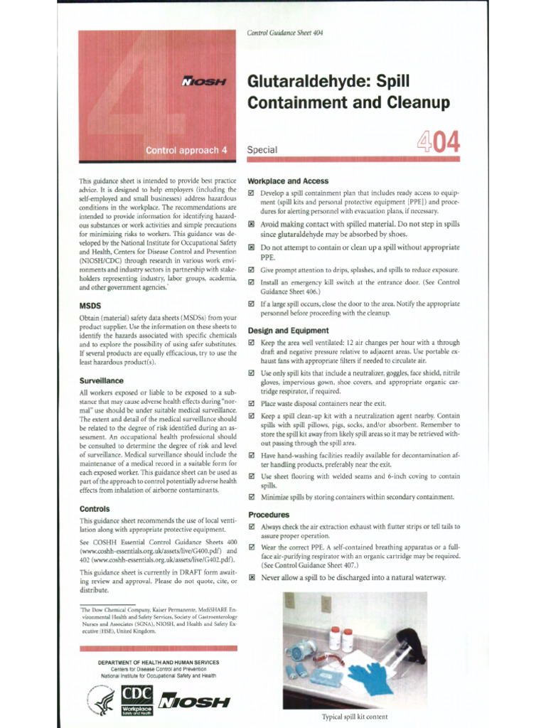 CDC Spill Kit | PDF
