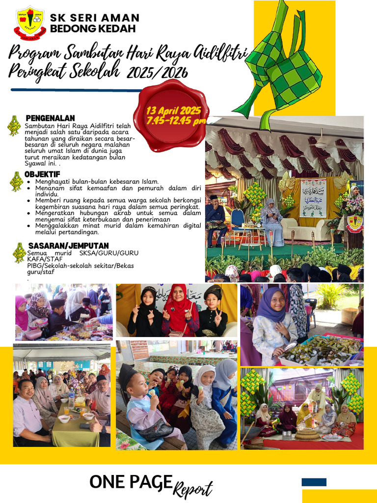 Program Hari Raya Aidilfitri 2026 | PDF