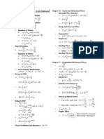 Physics NYC Formulas - v2 - Scott Redmond: Chapter 15: Simple Harmonic Motion