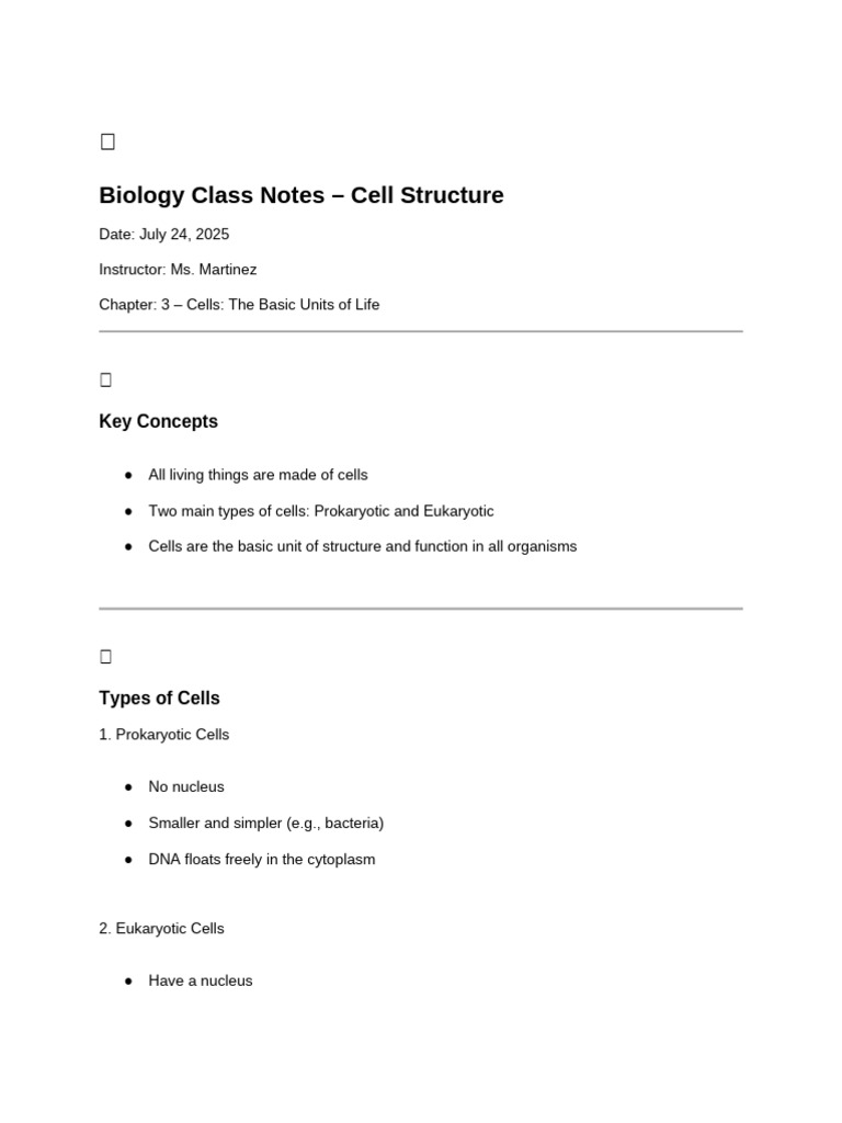 Bio Notes | PDF