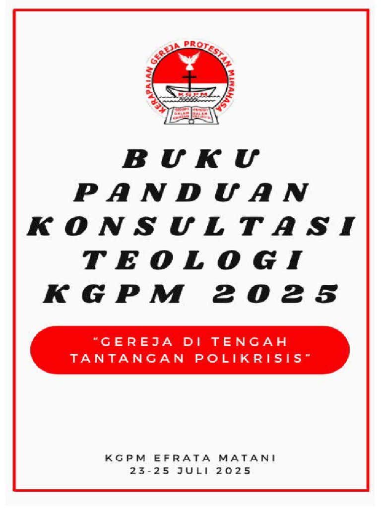 Tata Tertib Konsultasi Teologi KGPM 2025 | PDF
