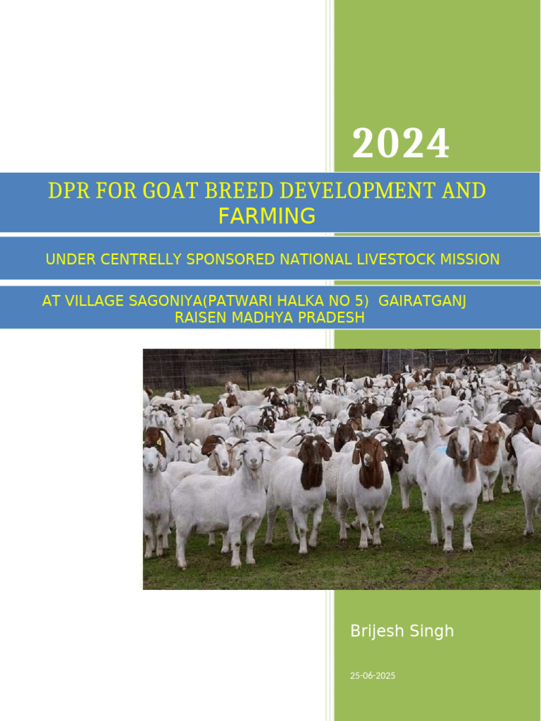 Goat Farming Project Report for 200 Goats | PDF | Goat | Agriculture