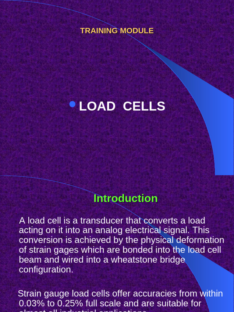 Load Cell Overview and Functionality | PDF