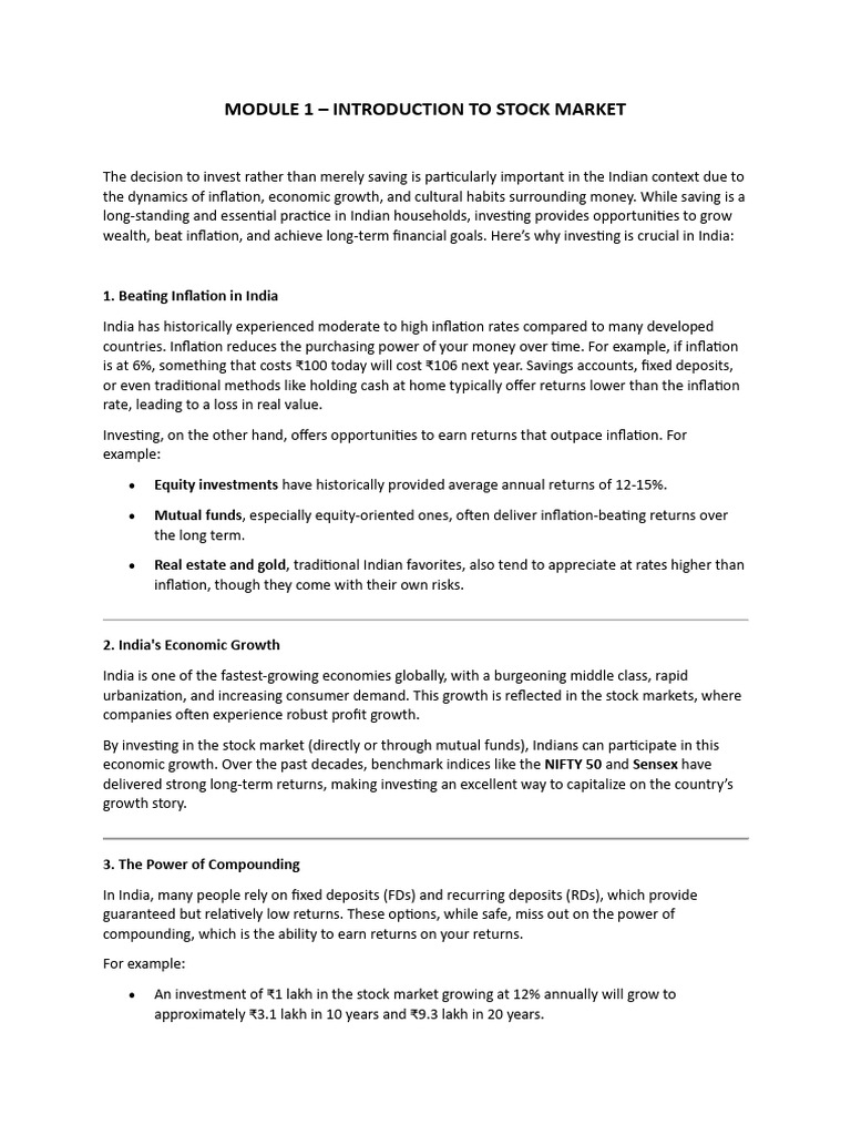 3726840-MODULE 1 Notes | PDF | Cost Of Living | Inflation