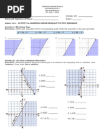 Graphing Linear Inequalities On The TI-84: Practice Sheet | PDF ...