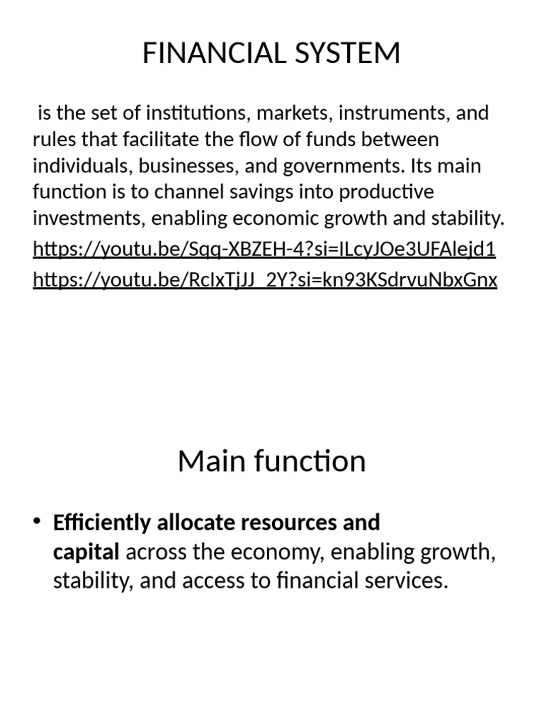 Understanding the Financial System | PDF | Banks | Investing