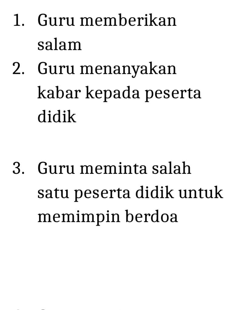 Guru Memberikan Salam | PDF