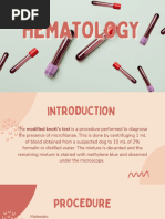 Modified Knott's Test for Microfilariae | PDF | Infection | Blood