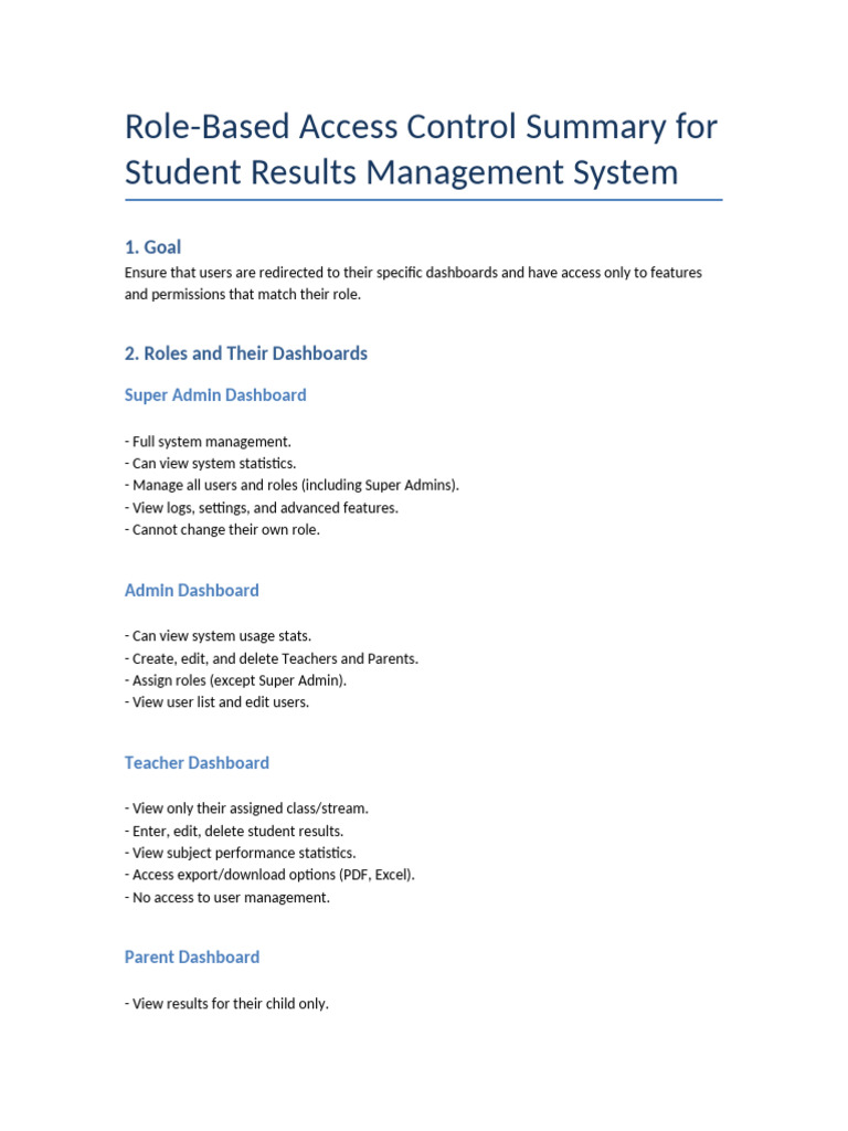 Role-Based Access Control Overview | PDF