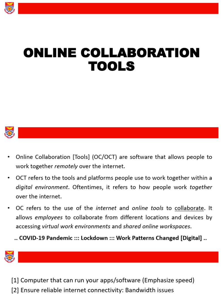 Online Collaboration Tools Overview | PDF | Application Software ...