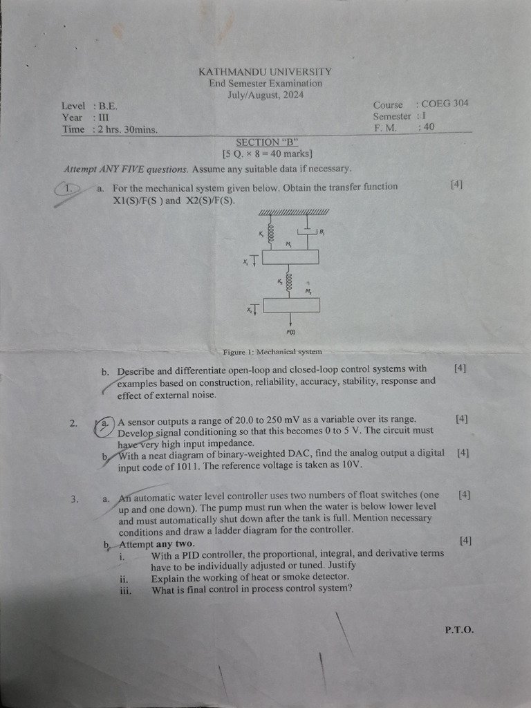 B.E. Mechanical Engineering Exam Questions | PDF | Fluid Dynamics ...