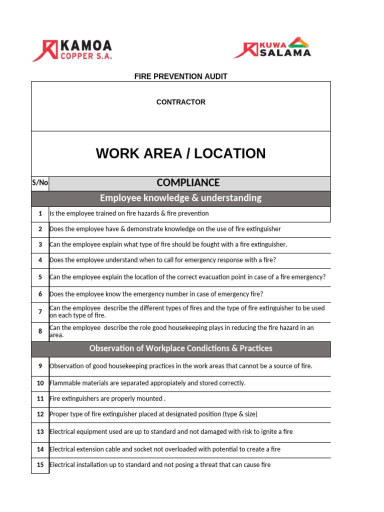Fire Audit Safety 3 | PDF | Fire Safety | Fires