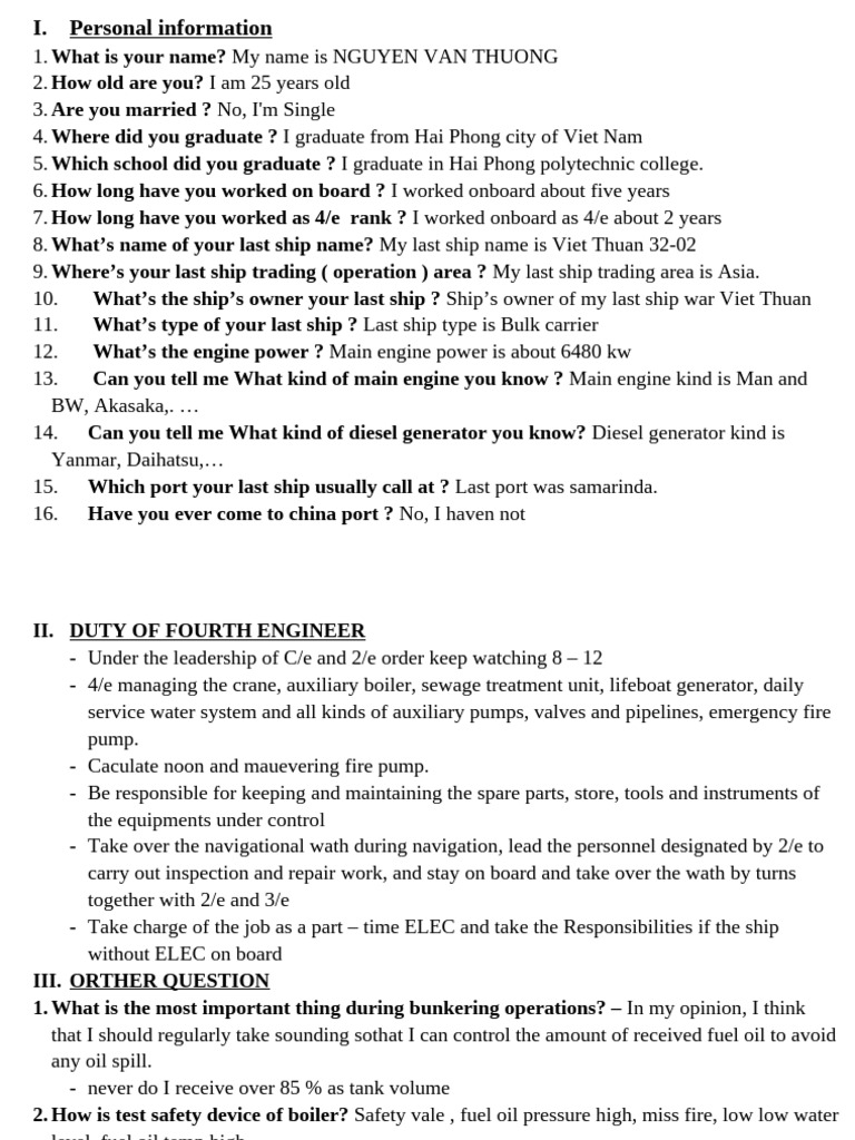 4E Interview P1 | PDF | Pump | Mechanical Engineering