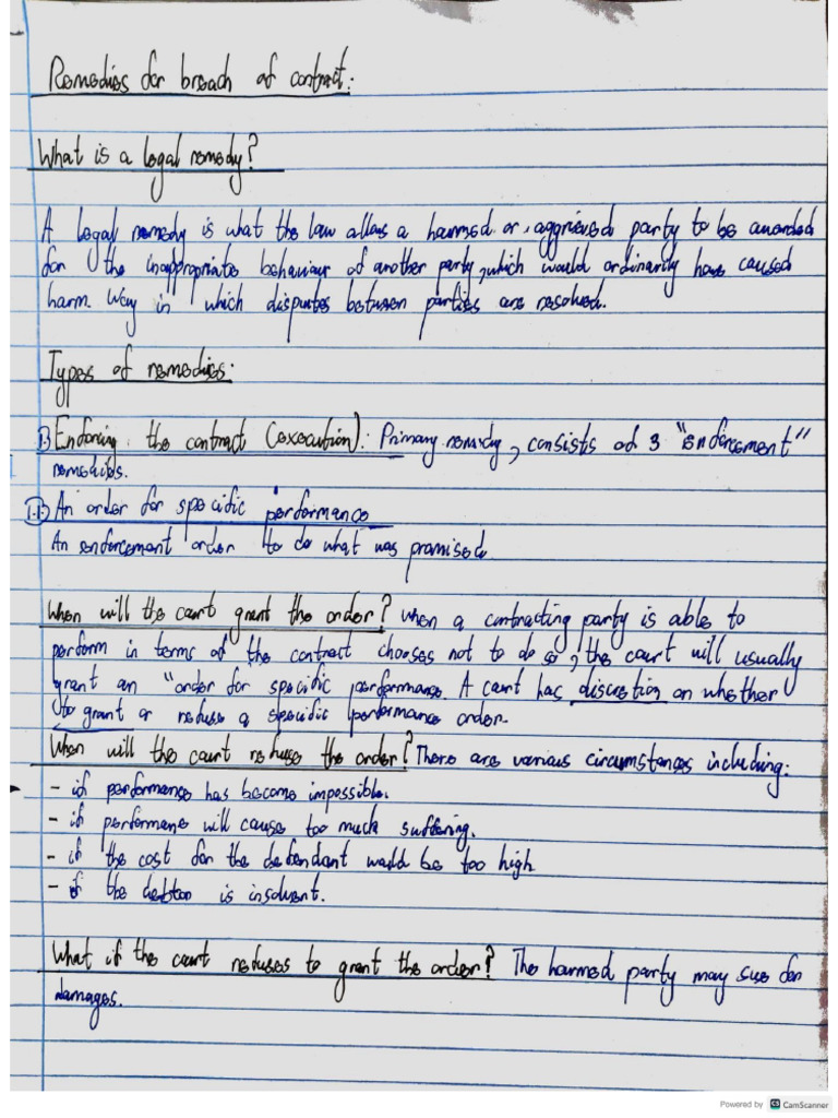 BUSL6222-LU9, Written Notes | PDF
