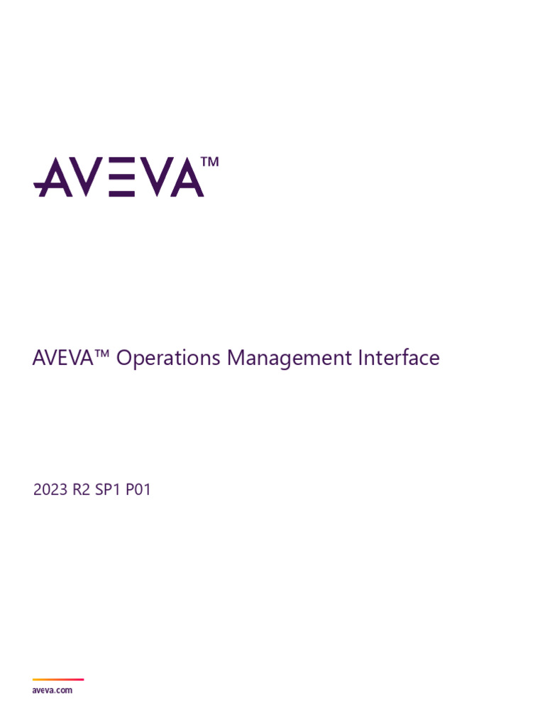 AVEVA Operations Management Interface Guide | PDF | Computing | Software
