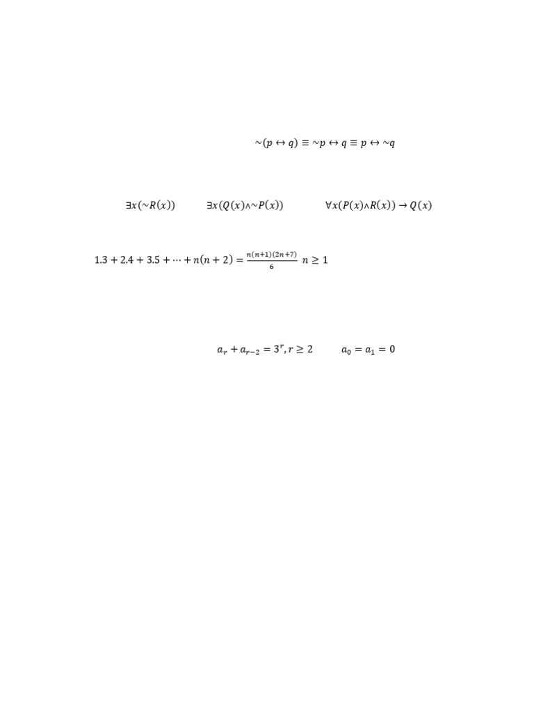 Logic and Math Assignment Solutions | PDF