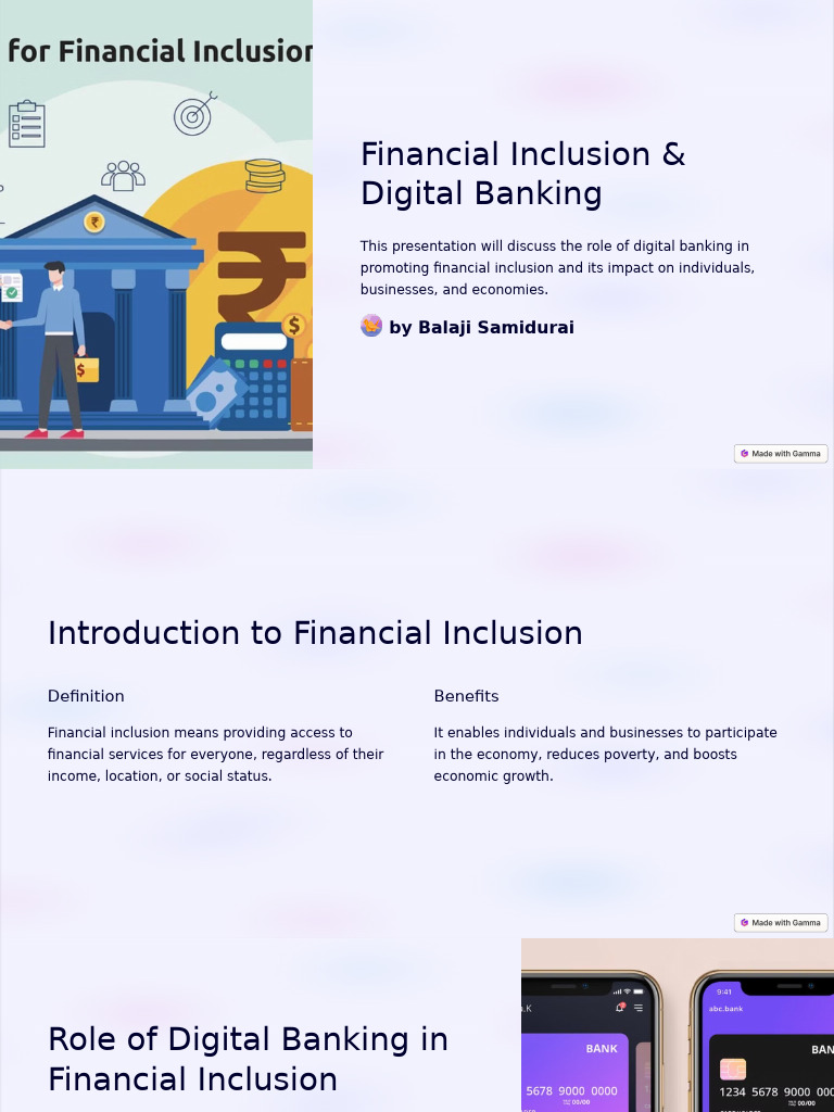 Digital Banking for Financial Inclusion | PDF | Financial Inclusion ...