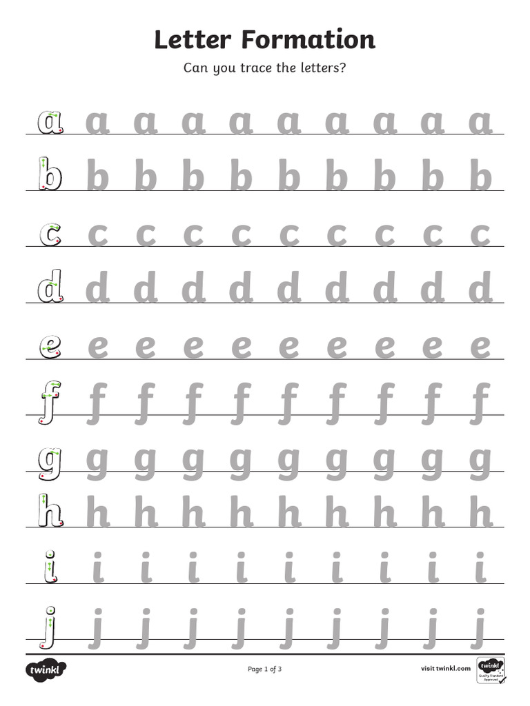 T L 5088 Letter Formation Worksheet A Z Ver 7 | PDF
