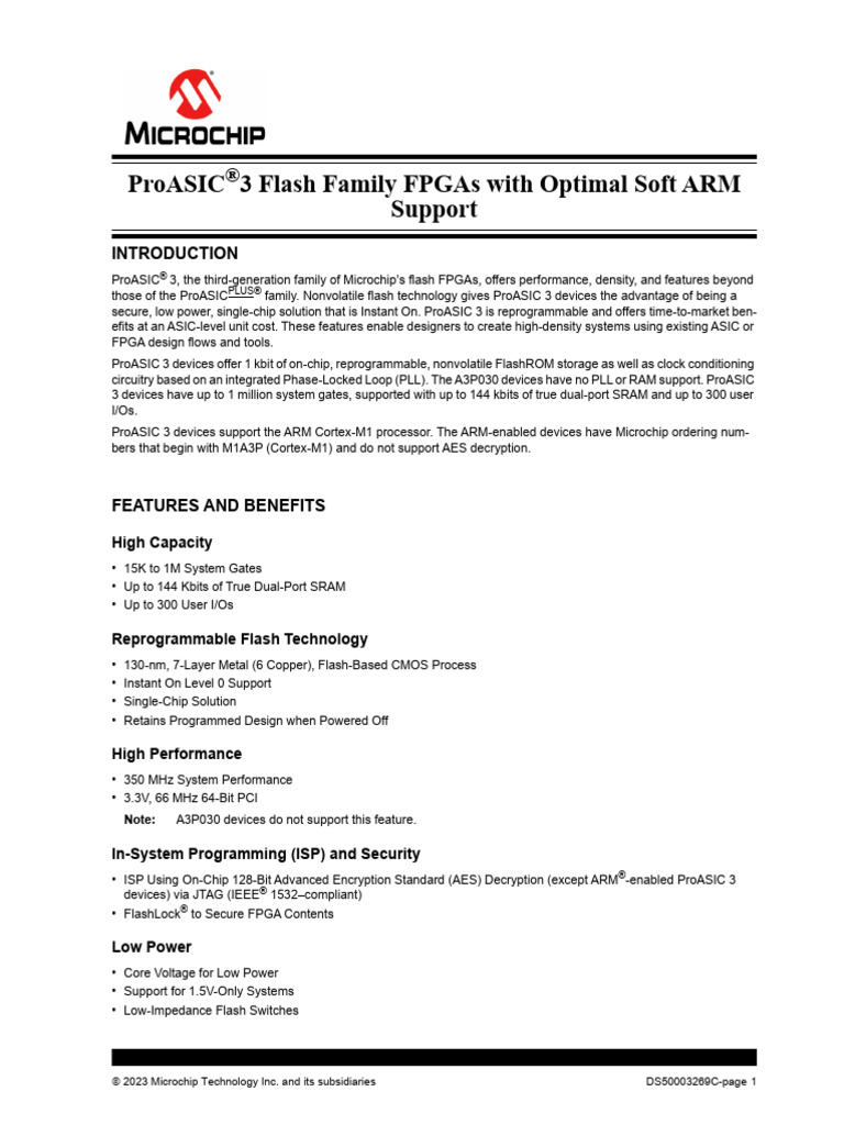 Fpga - A3p250-Pqg208 | PDF | Field Programmable Gate Array | Flash Memory