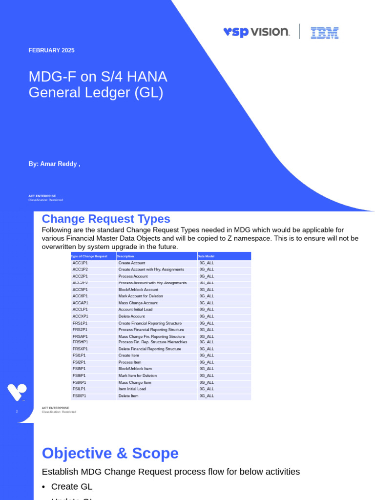MDG-F GL Account Change Requests | PDF | Computing | Data